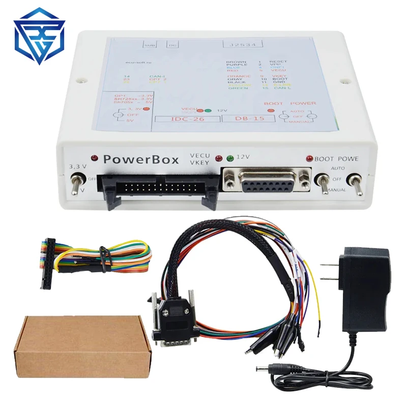 Новейший блок питания для FLASH через J2534 работает ECU-Soft OBD ECU Programmer Power BOX с поддержкой