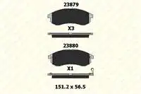 

B2387915505KD20 для тормозной колодки (коммерческая) L200