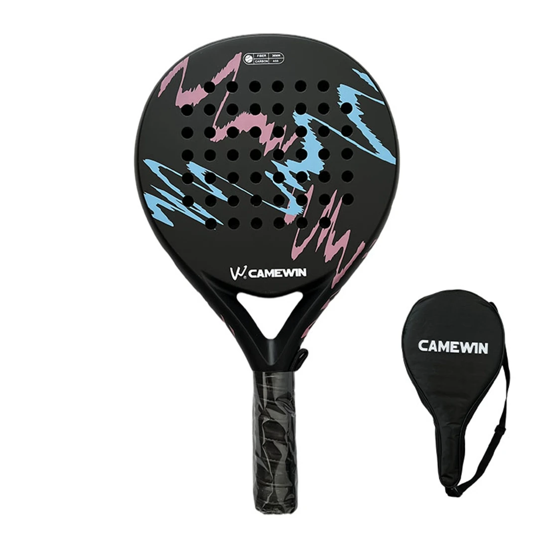 

CAMEWIN 4018 Padel Racket Tennis Carbon Fiber Soft EVA Face Tennis Paddle Racquet Racket With Padle Bag Cover