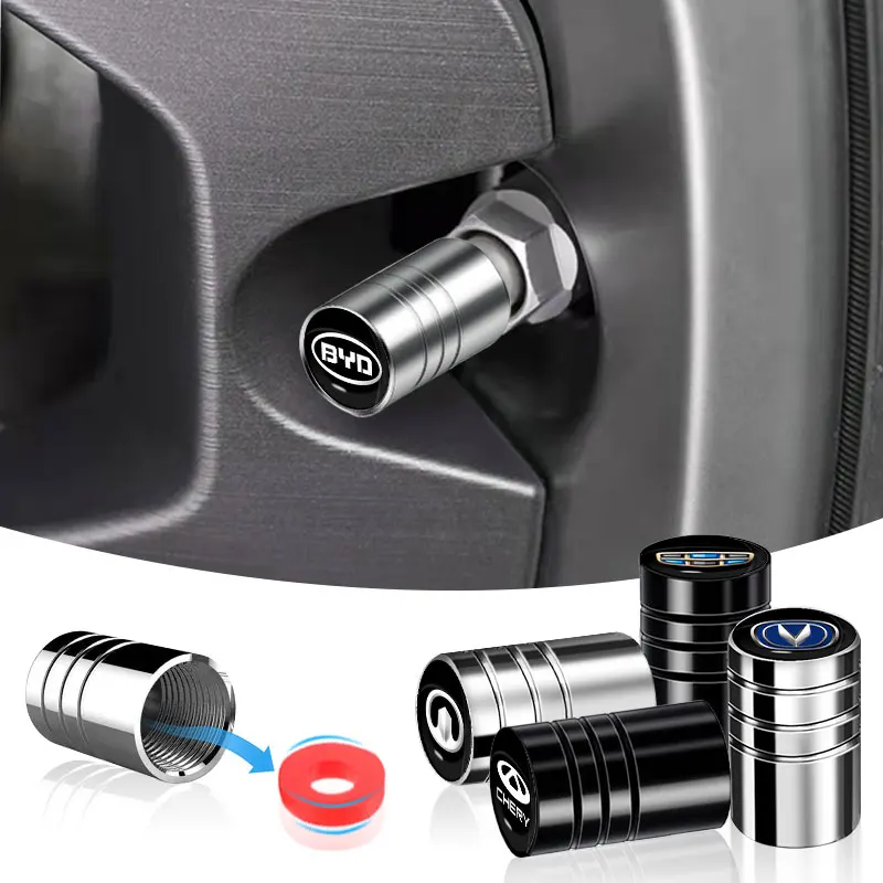 4 шт. Универсальный клапан автомобильной шины алюминиевый сплав круглая крышка