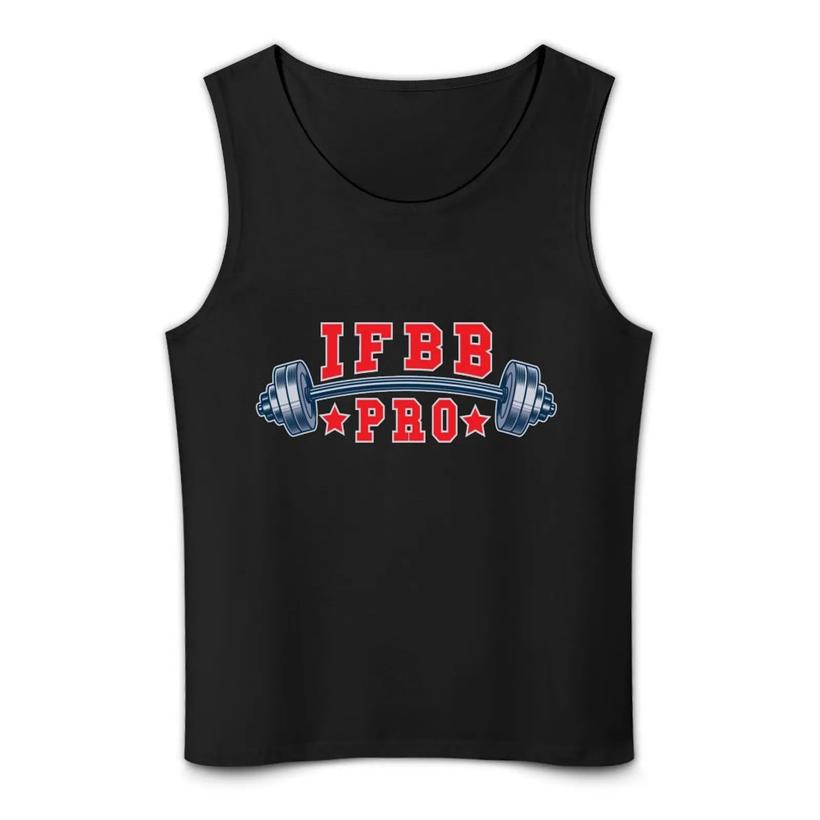 Майка IFBB PRO мужская хлопковая тенниска с надписью штанга одежда для спортзала
