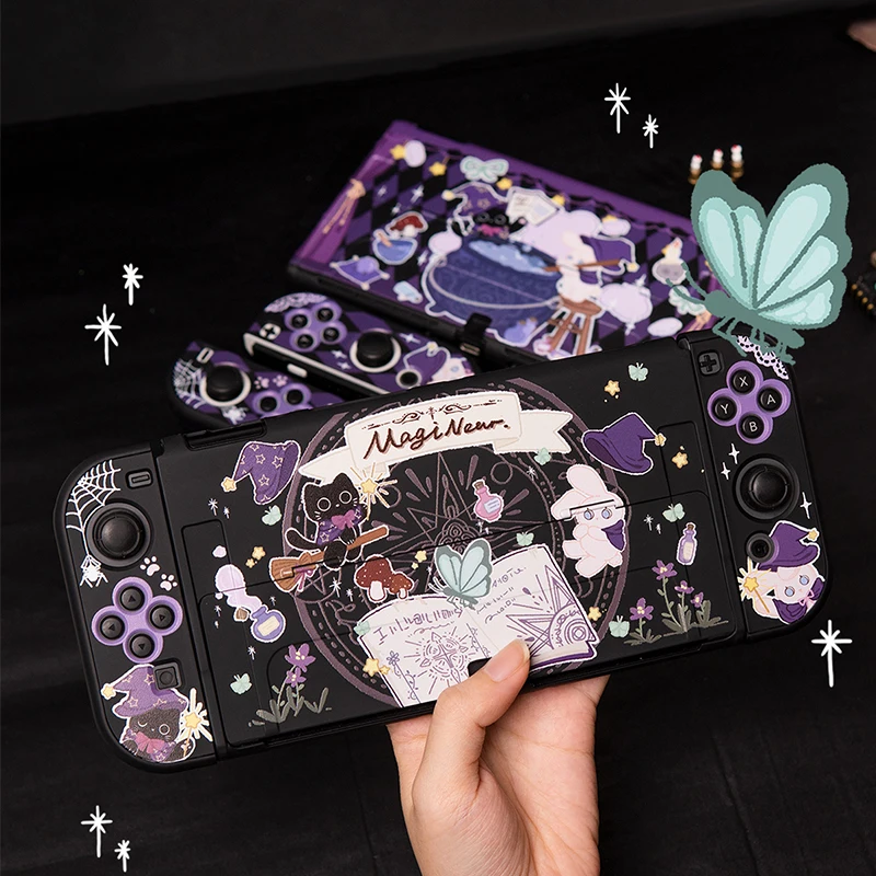 Милый волшебный черный Кот оформление Совместимость с переключателем Nintendo