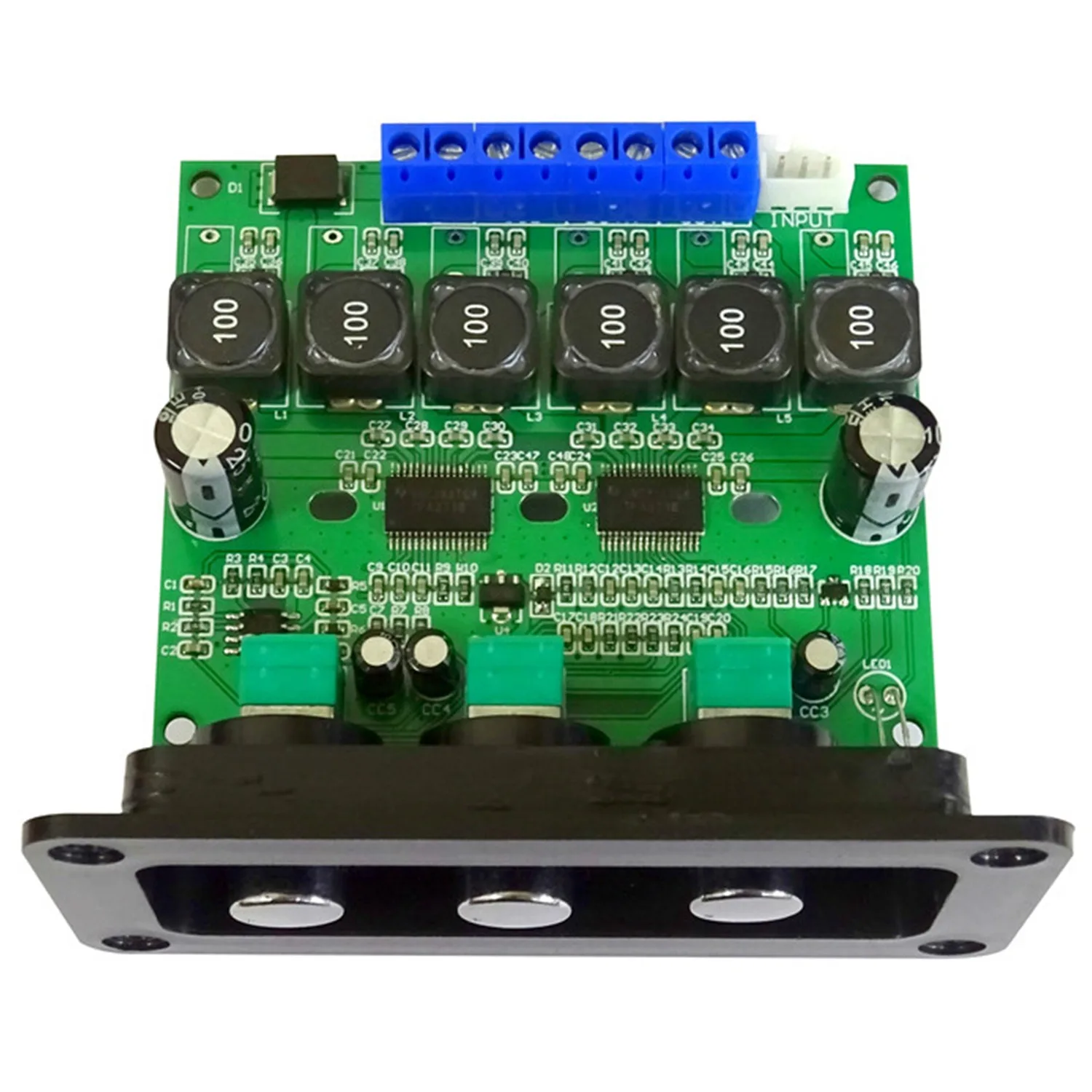 

TPA3118D2 Sound Amplifier Board 2.1 Subwoofer Amplifiers Digital Power Amplificador 2X30W+60W Audio Amp with Panel