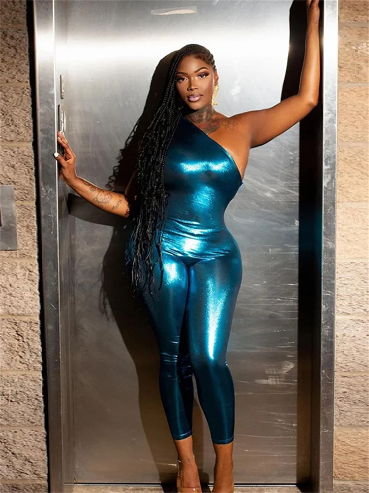 Женский комбинезон нестандартной формы с рюшами Weird Puss обтягивающий без рукавов