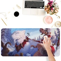 mouse pads keyboards computer office supplies accessories square durable dustproof game anime nidalee desk pad coaster mat rat%c3%b3n