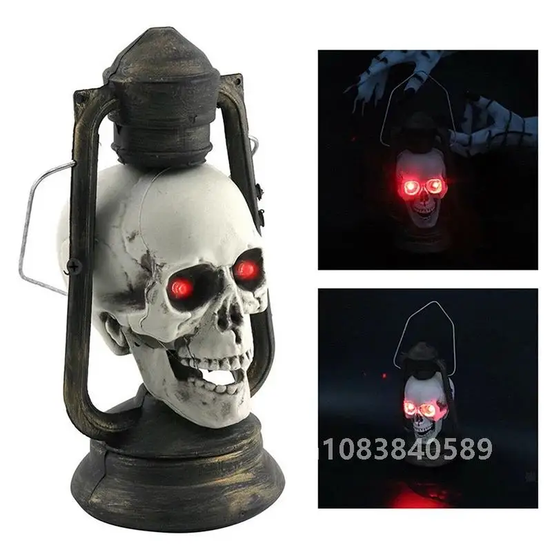 Хэллоуин Череп Фонарь Свет Ужас Вечеринка Украшения Светодиодный Подвесной