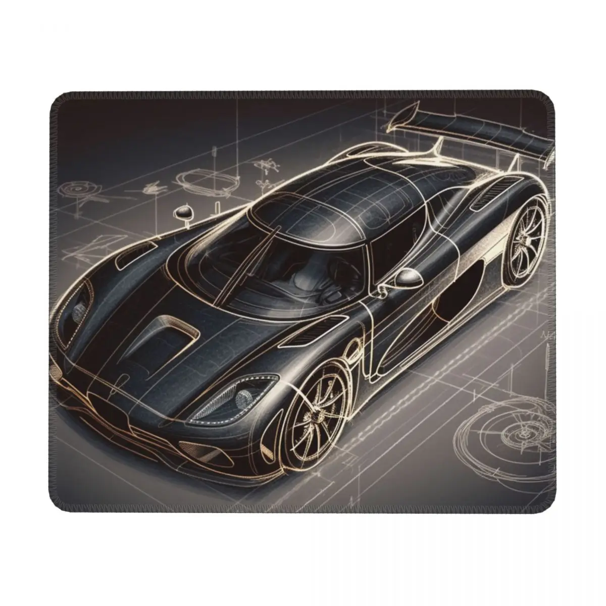 Drawing Fantasy Rubber Mousepad Non Slip Rertro Desktop Mouse Pads