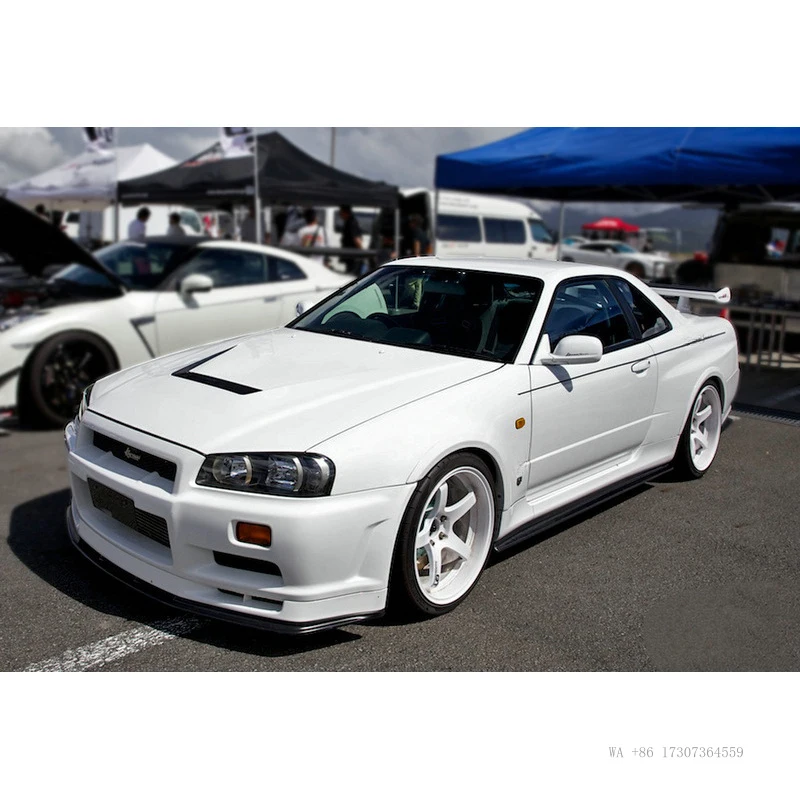 Фото Подходит для Nissan Skyline R34 GTR: карбоновые детали для тюнинга, перфорированный капот в стиле K. №1