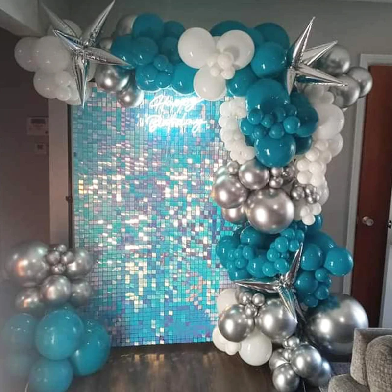 1/10/25/36/49/64 шт. квадратные панели с блестками блестящий мерцающий настенный фон