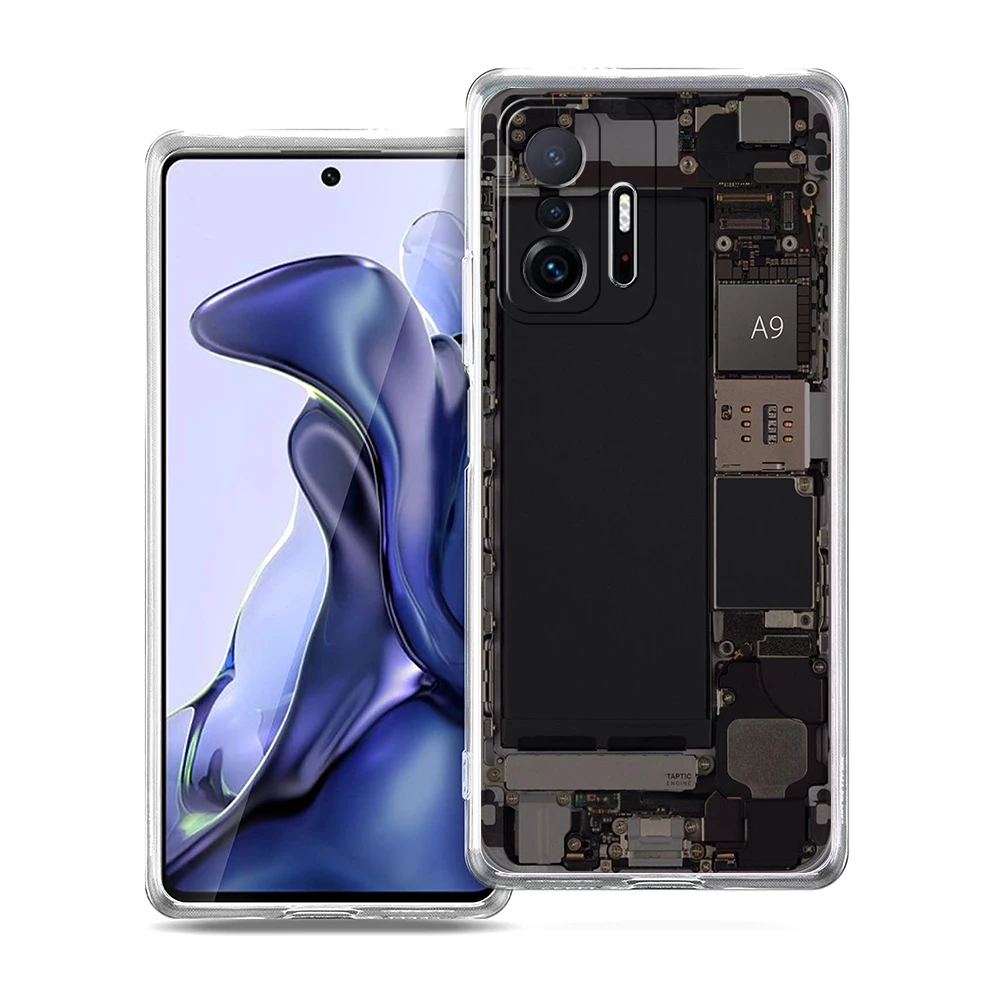 Чехол для телефона Inside Circuit Board Xiaomi Mi Poco F3 X3 X4 GT NFC M3 M4 11 Ultra 12 11X 11i Pro Lite 5G мягкий