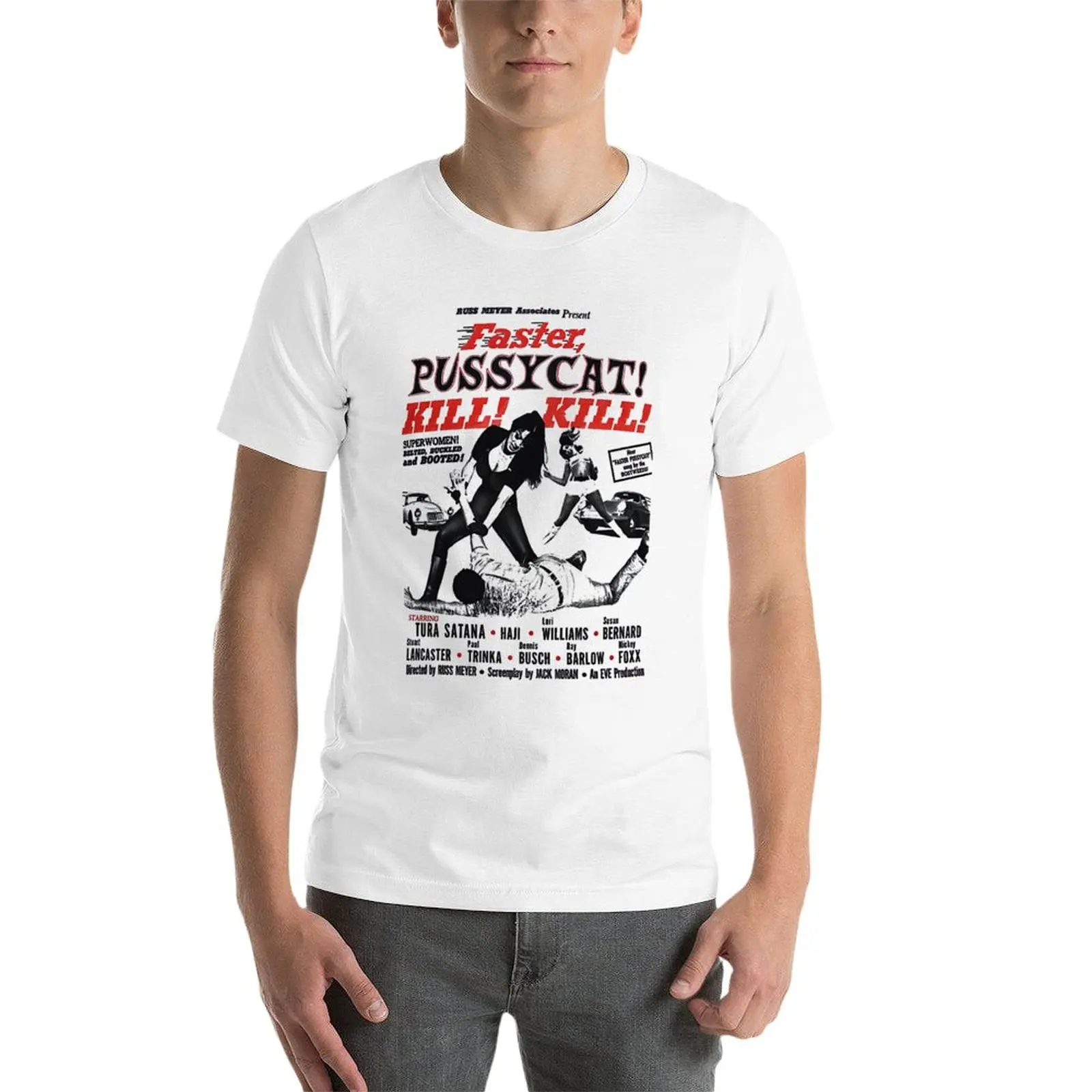 Новинка футболка Faster Pussycat Kill 1966 культовый МОВ белые футболки для мальчиков