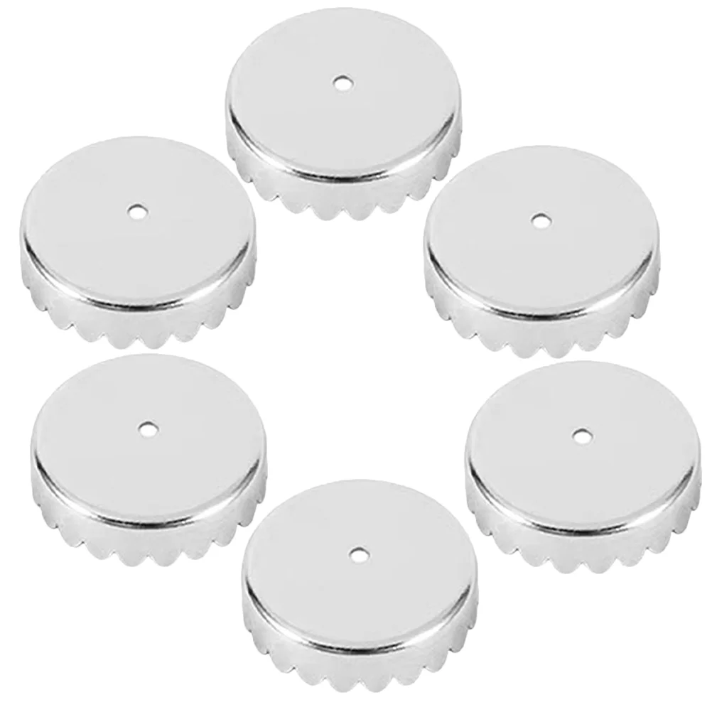

6 Pcs Soap Holder Cover Draining Rack Caps Magnetic Stand Stainless Steel Bar Shower Dish Supplies