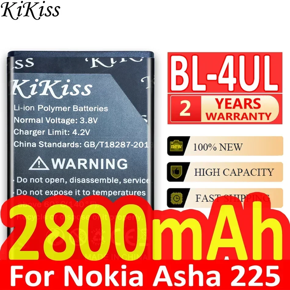 Аккумулятор KiKiss для Nokia Asha 225 Asha225 BL 4UL TA-1029 BL-4XL HE378 V3760T аккумулятор + трек №