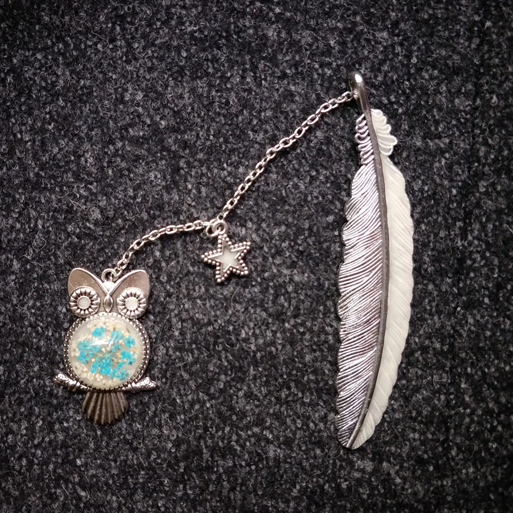 

Металлические светящиеся закладки с перьями XYDDJYNL