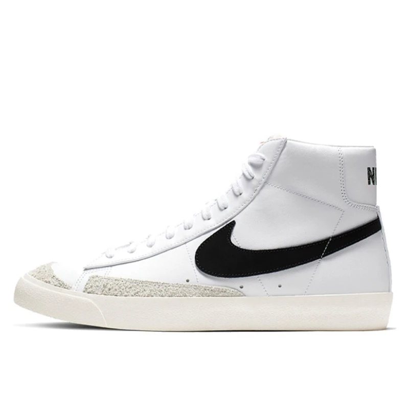 Nike Originals Blazer 77 мужские и женские высокие туфли для скейтборда классические черные