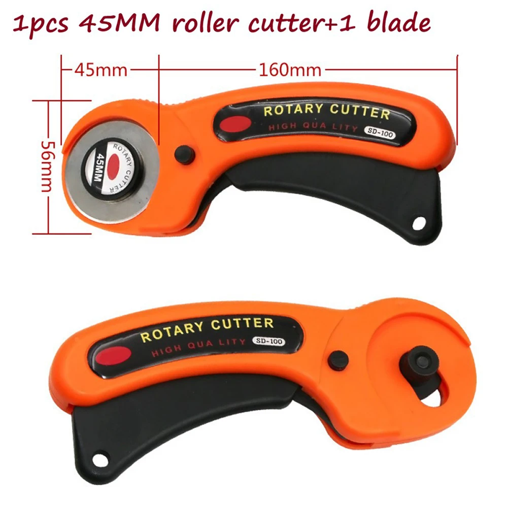 45 мм набор инструментов для резки кожи оранжевый барабан вращения и 1 шт. 5*45 срез