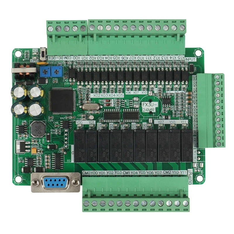 

PLC Industrial Control Board 2 Channels 60K FX3U-24MR Simple Multi-Axis Programmable Controller