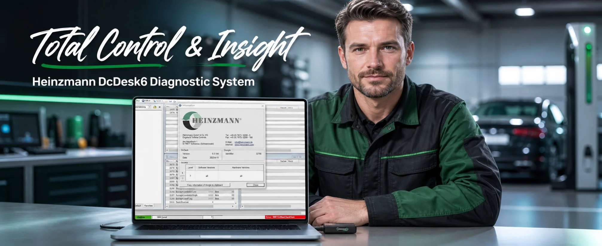 Фото Автосервисная диагностическая система AutoDVD Heinzmann DcDesk6 DC6 6.1 + USB-адаптер №1