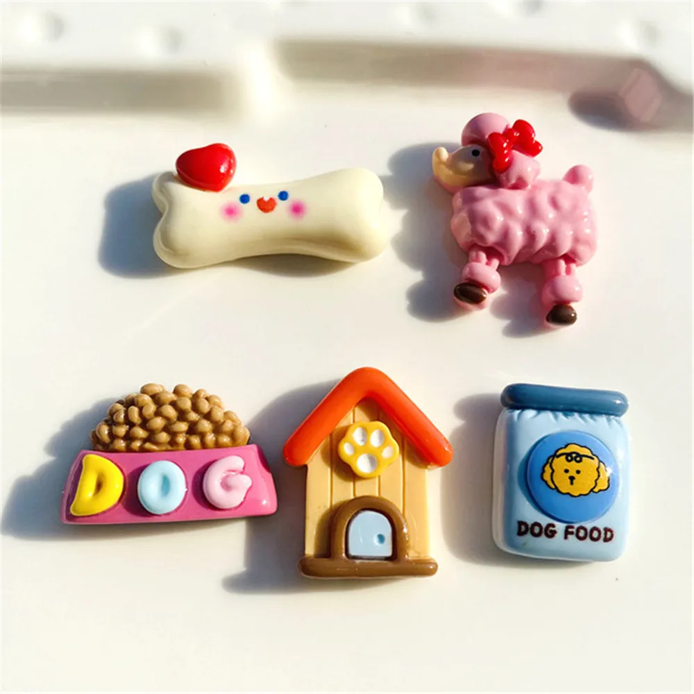 

Mix Design Cartoon Dog House Bone Sheep Flat Back Resin Cabochon Scrapbooking Crafts For Hair Bows Center DIY Kawaii Accessories
