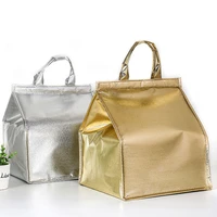 aluminum foil takeaway bag food case beach bag 6810inch picnic bag lunch bag portable cooler storage bag delivery bag