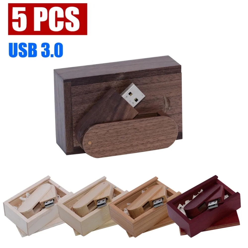 

USB-флеш-накопитель деревянный, 8-64 Гб, 5 шт./партия