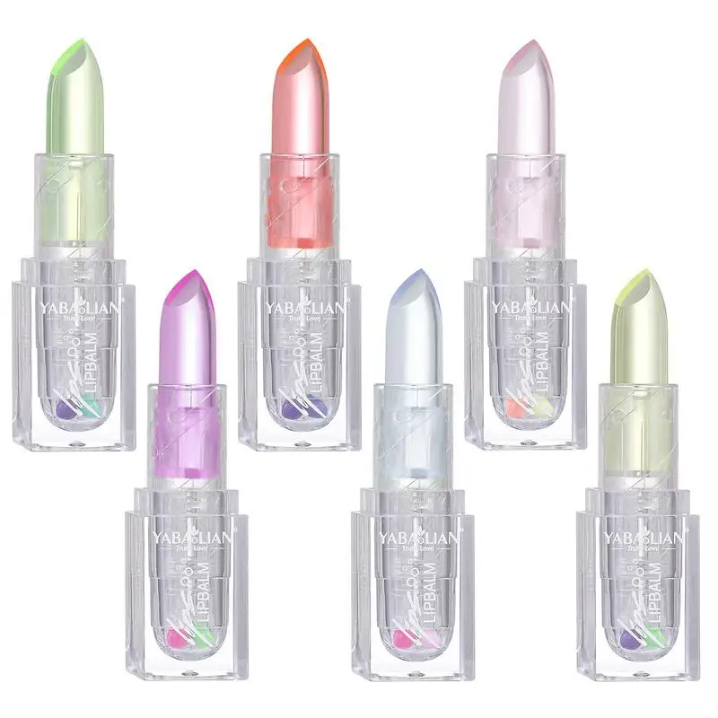 

Желе Помада с изменением цвета, стойкий и водонепроницаемый, увлажняющий, Красочный Макияж для губ для женщин