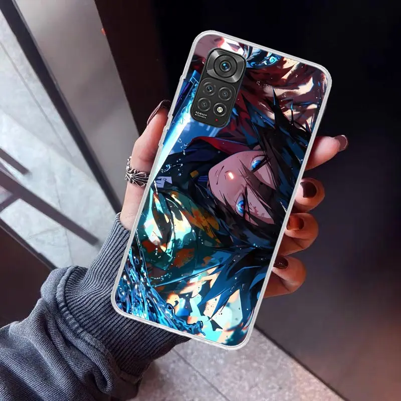 Чехол для телефона Tomioka Giyuu Demon Slayers Xiaomi Redmi Note 10 11 12 13 14 Pro Plus 11S 12S 11T 11E 10S Note14 Soft TPU Back Co