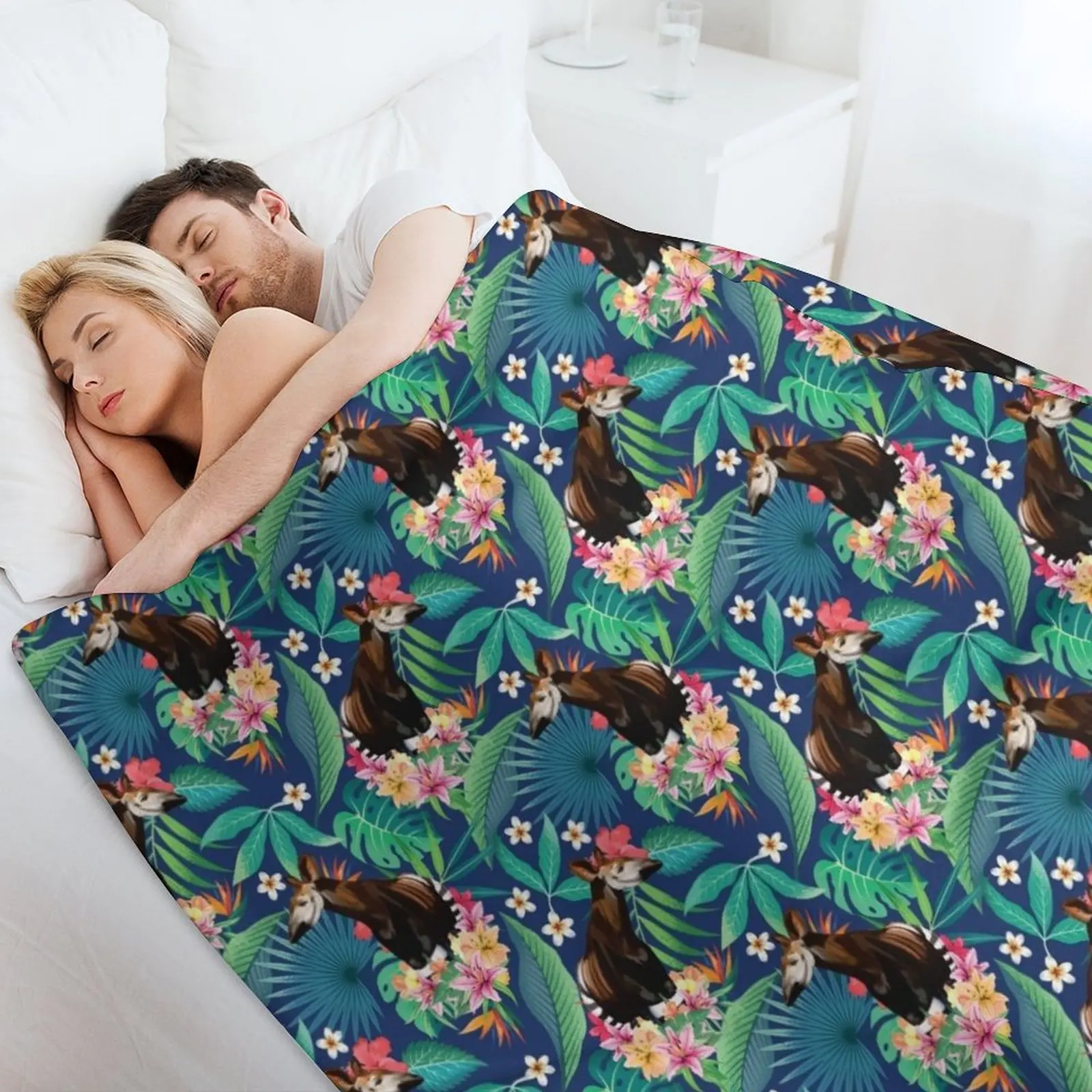 Детское плюшевое одеяло Tropical Rainforest Okapi