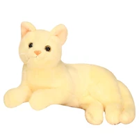 nice simulation cat plush toys cute hairy kitten dolls stuffed soft animal for children girls birthday room decor gift