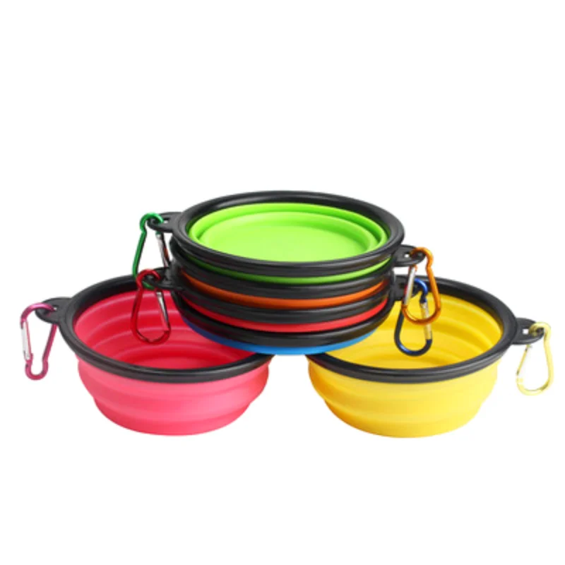 

350ML/1000ML Foldable Silicone Pet Bowl Portable Puppy Food Container Collapsible Feeder for Outdoor Camping Dog Accessories