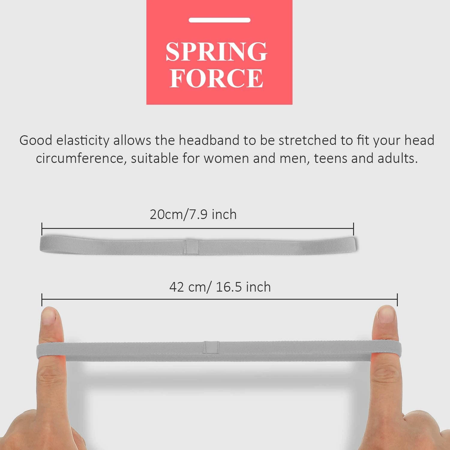 

4 Pieces Thick Non-Slip Elastic Sport Headbands Hair Headbands,Exercise Hair and Sweatbands for Women and Men