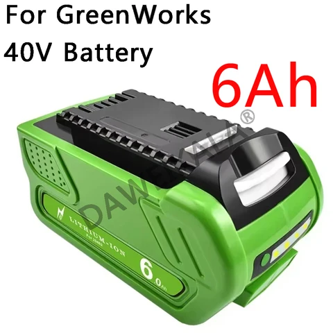 Литий-ионная батарея DAWEIKALA 40В 6000 мАч для GreenWorks