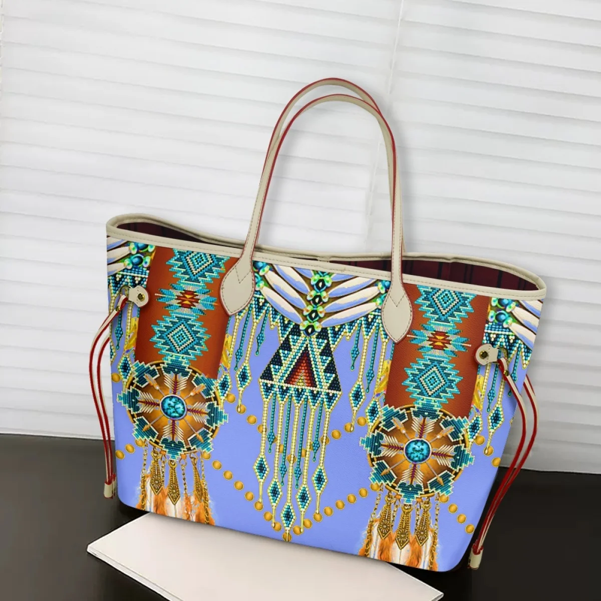 

Tribal Ethnic Style Print Handbags Brand Desgin Multi Functional Shoulder Women Tote Bag New Trend Water Proof جديد في حقيبة يد