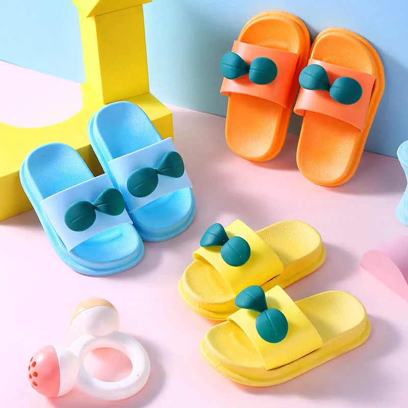 2022 New Children Indoor Shoes Home Casual Slippers Kid Girl Family Bedroom Shoes Summer Cute Cartoon Children Slippers Sandals