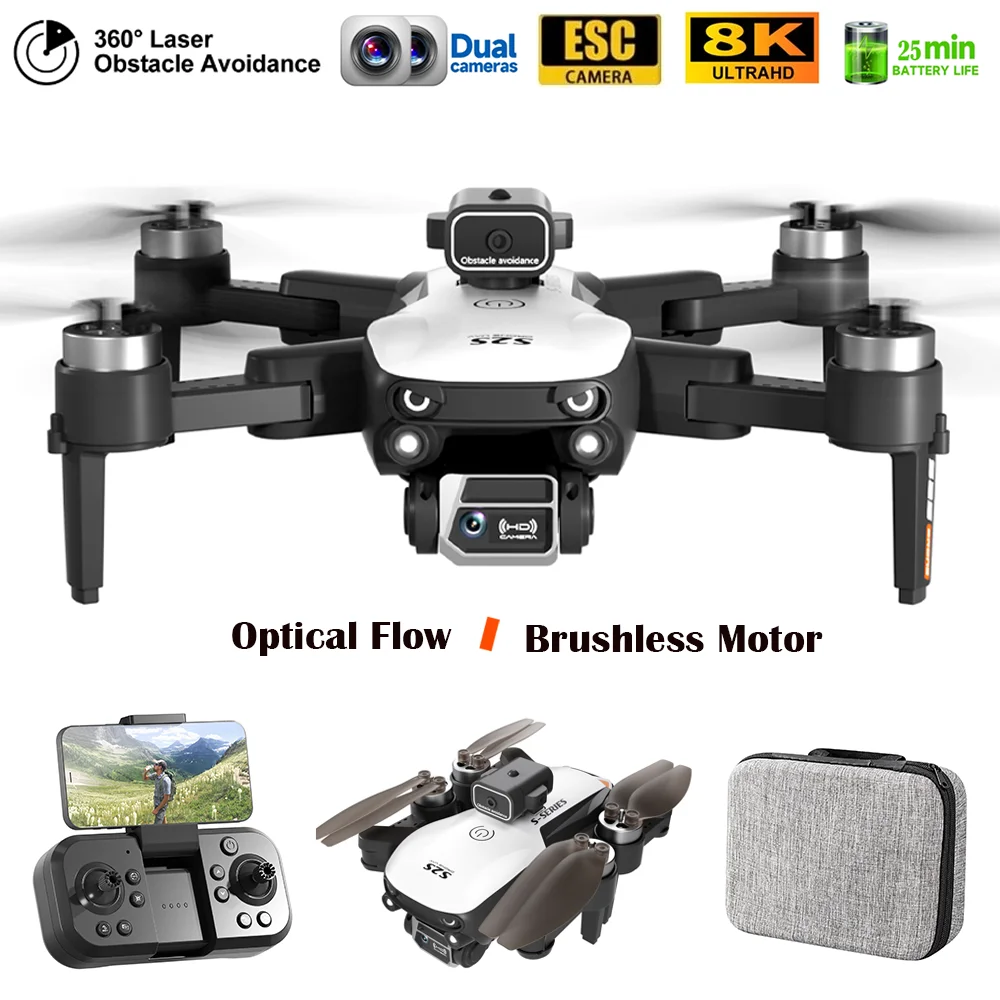 

S2S RC Drone FPV Drones with 8K ESC Camera Profesional Obstacle Avoidance Optical Flow Brushless Motor RC Quadcopter Helicopter