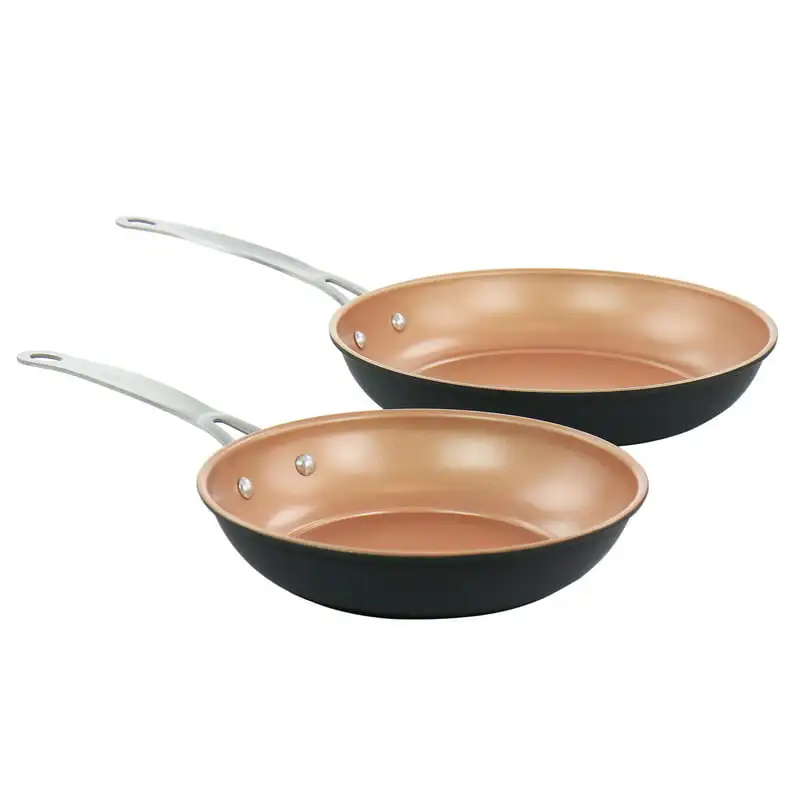 

2 Piece Nonstick Carbon Steel Frying Pan Set in Copper