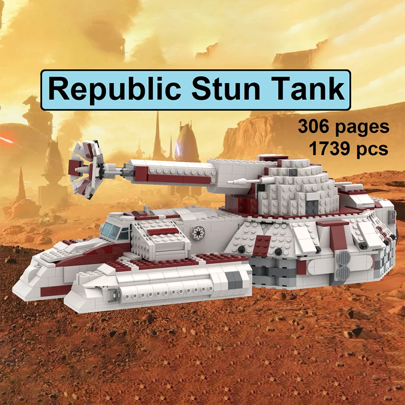 

Star Movie MOC Republic Stun Tank Space Wars MOC building block Set Assembly Model Puzzle collection Bricks toys