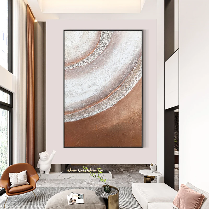 

Modern Abstract Colors Pictures For Home Decor Handmade Line Canvas Oil Painting Wall Art For Living Room Entrance No Frame