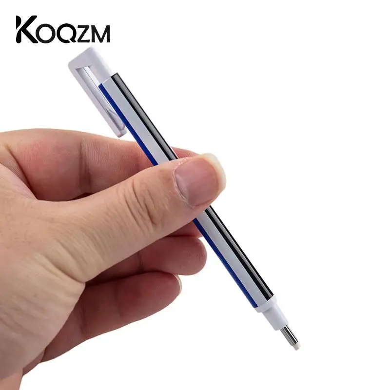 

1Pcs Refillable Pen Shape Eraser Sketching Painting High Gloss Rubber Press Type Student Stationery School Office Supplies