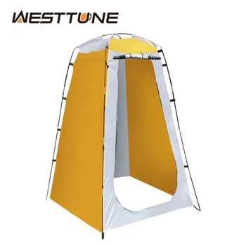 Westtune 휴대용 프라이버시 샤워 텐트, 야외 방수 탈의실 쉘터, 캠핑 하이킹 해변 변기 샤워 욕실