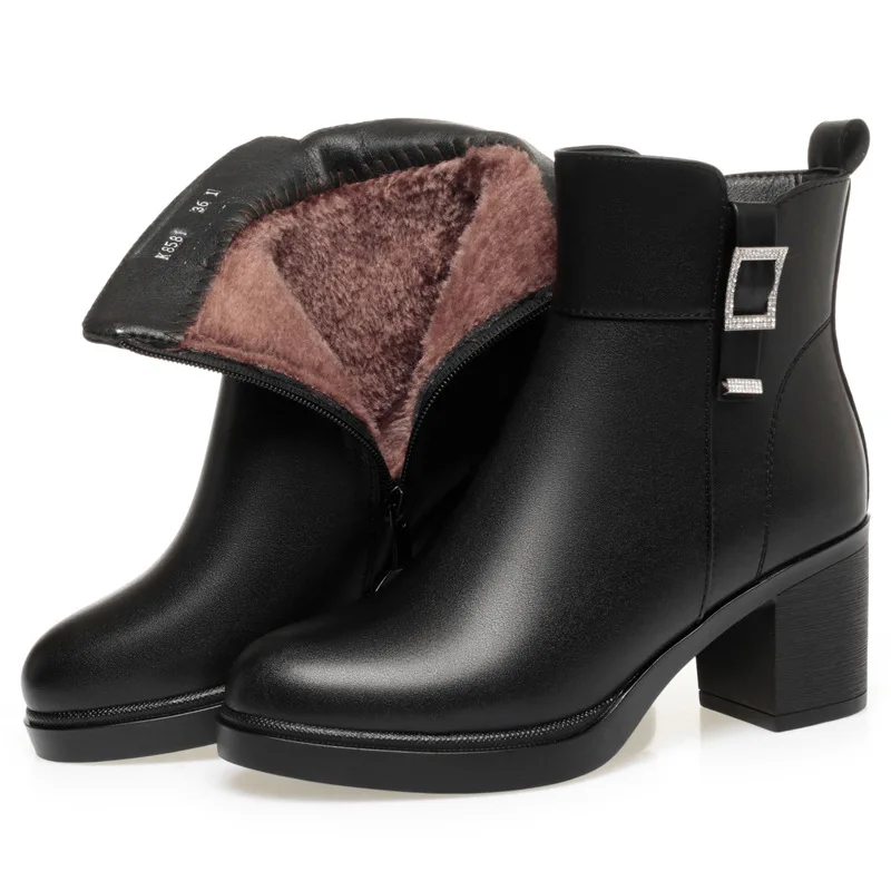 Элегантные удобные туфли на платформе среднем блочном каблуке 6 5 см зима 2025 г.