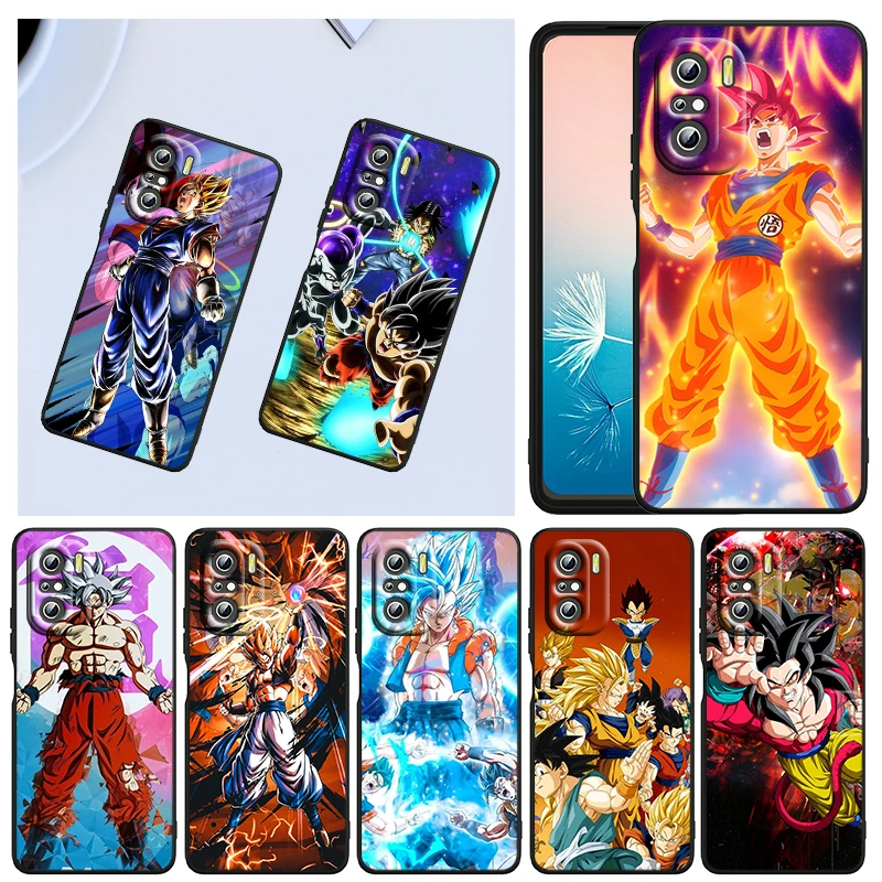 Чехол для телефона с надписью Love Dragon Ball Goku черный чехол Xiaomi Redmi K40 Gaming K30 9i 9T 9A 9C 9 8A 8