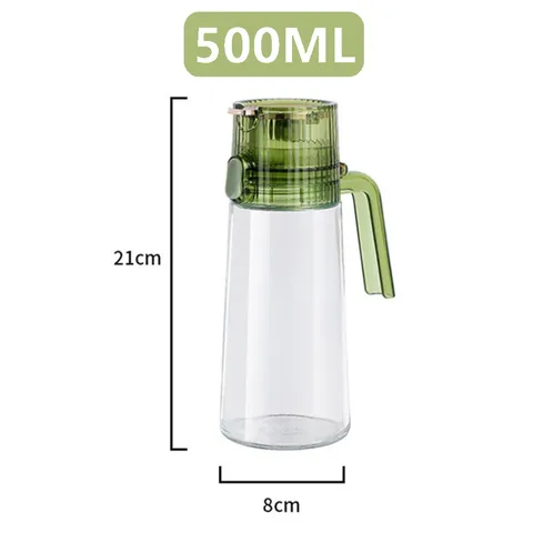 500 мл гравитационная Индукционная бутылка для масла с автоматическим открыванием стеклянные бутылки для барбекю выпечки диспенсер для масла кухонная бутылка для приправ