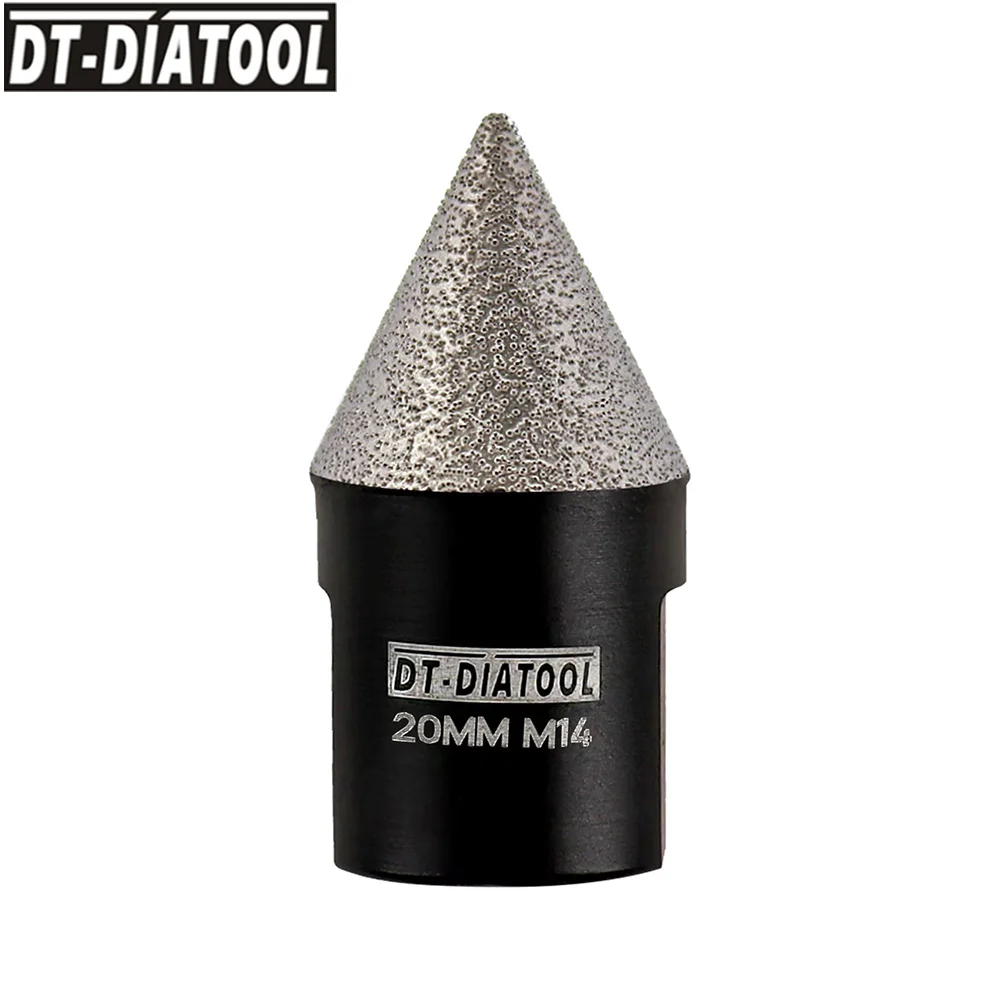 

DT-DIATOOL Mini Diamond Chamfer Milling bits M14 or 5/8 For Granite Marble Ceramic Porcelain Shaping Holes Chamfering Cutter