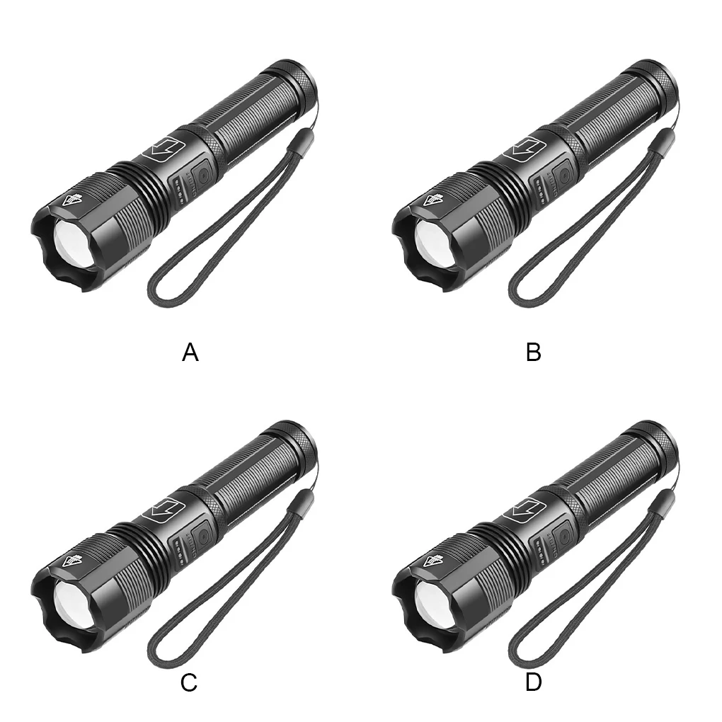 

Фонарик XHP50 с фокусировкой, прочная водонепроницаемая микро-лампа с защитой от скольжения и быстрой зарядкой, уличное освещение для кемпинг...