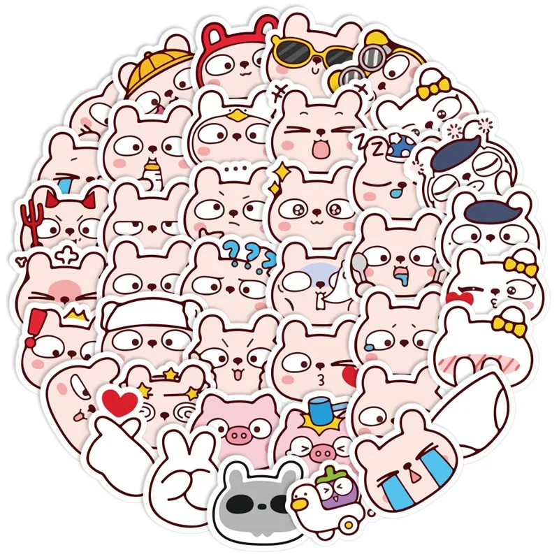 

10/40 шт., водонепроницаемые наклейки на ноутбук, телефон, чемодан, скейтборд