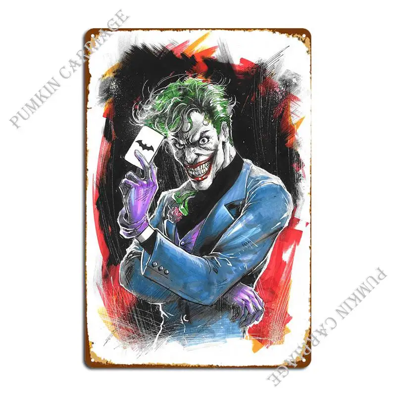 

Металлический знак Joker, винтажный дизайнерский жестяной плакат для гостиной