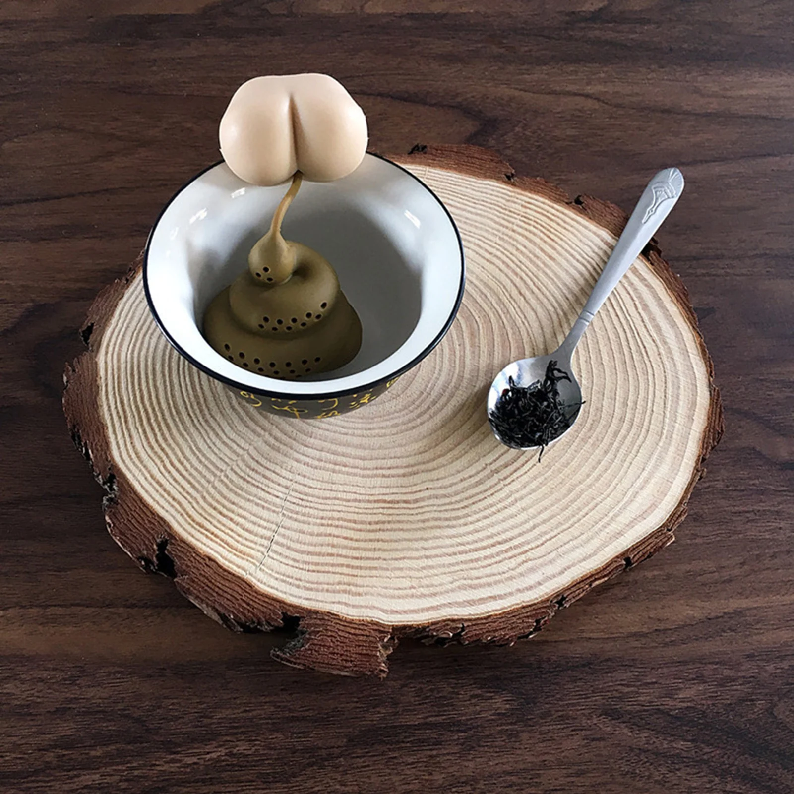 

1Pc Reusable Silicone Tea Infuser Creative Poop Shaped Funny Herbal Tea Bag Coffee Filter Diffuser Strainer Tea Accessories