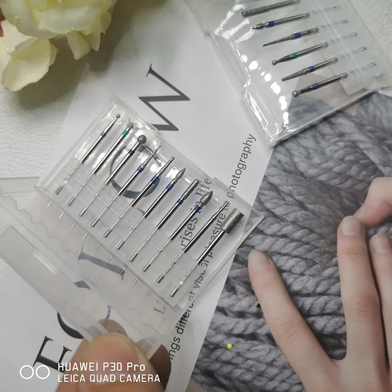 Набор насадок для полировки ногтей из вольфрамового сплава