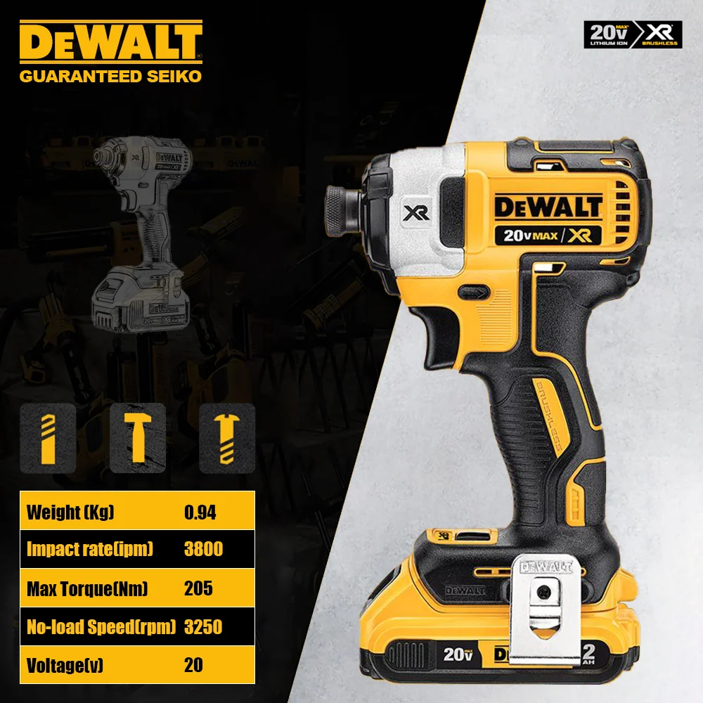 Dewalt DCF887 Cordless Impact Screwdriver Brushless High Tor